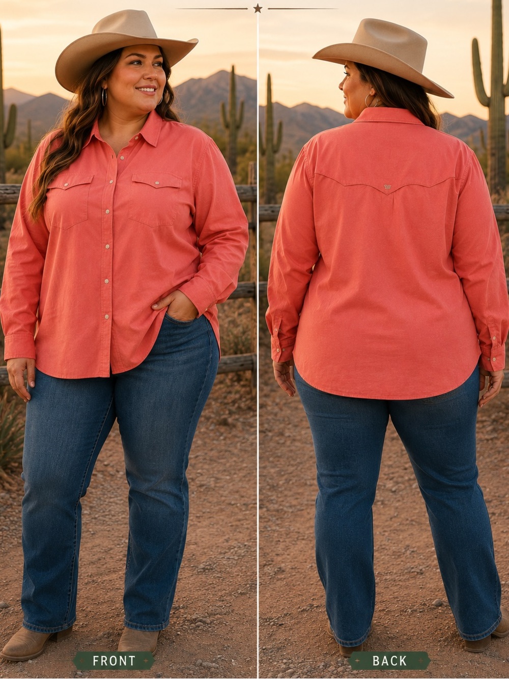 NWOT King Ranch Button Down Shirt